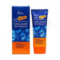 EKEL Солнцезащитный крем с коллагеном UV Soothing & Moisture Collagen Sun Block SPF 50 PA+++