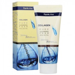 Коллагеновая пенка для умывания FarmStay Collagen Pure Cleansing Foam