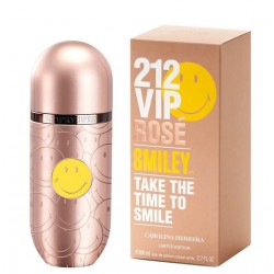 Парфюмерная вода Carolina Herrera "212 VIP Rose Smiley", 80 ml