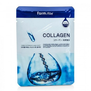 Маска Тканевая FarmStay VISIBLE DIFFERENCE "COLLAGEN",